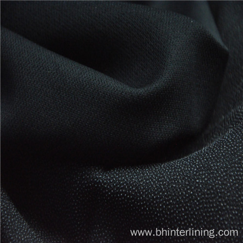Elastic PA double dots coating woven lining fabric